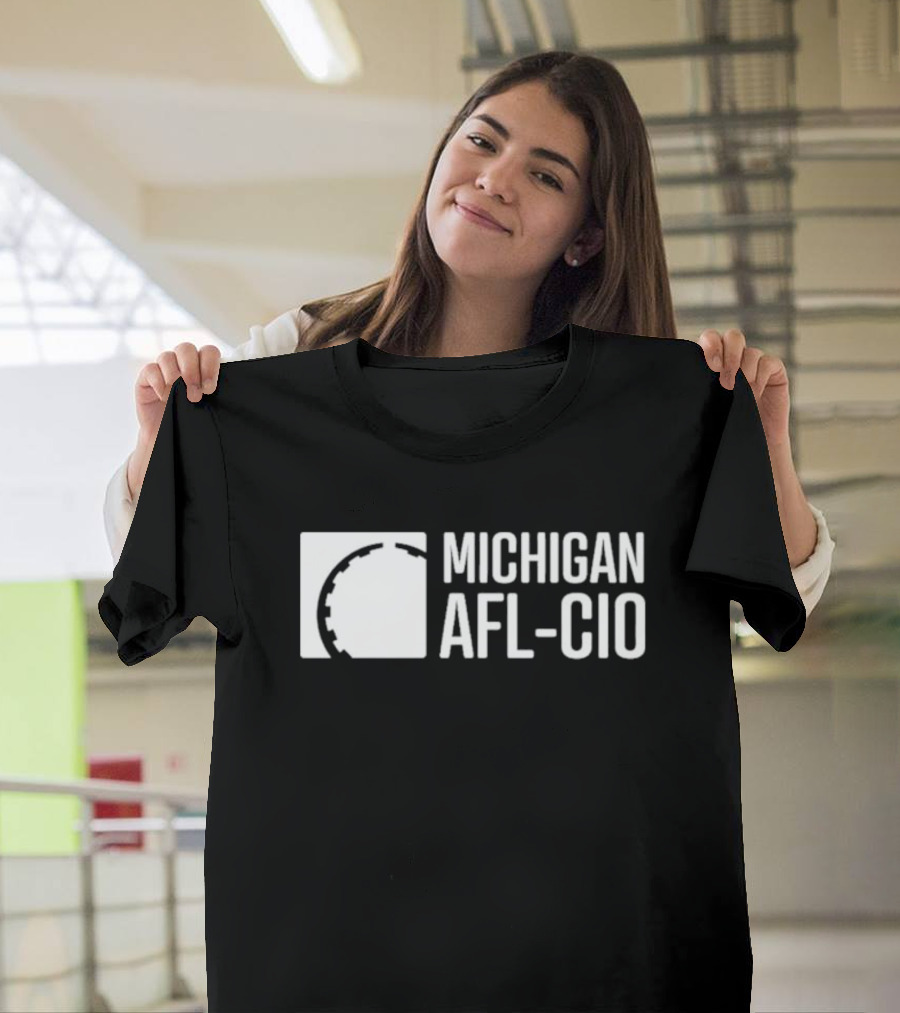 Liz Shuler Wearing Michigan AFL-CIO T-Shirt