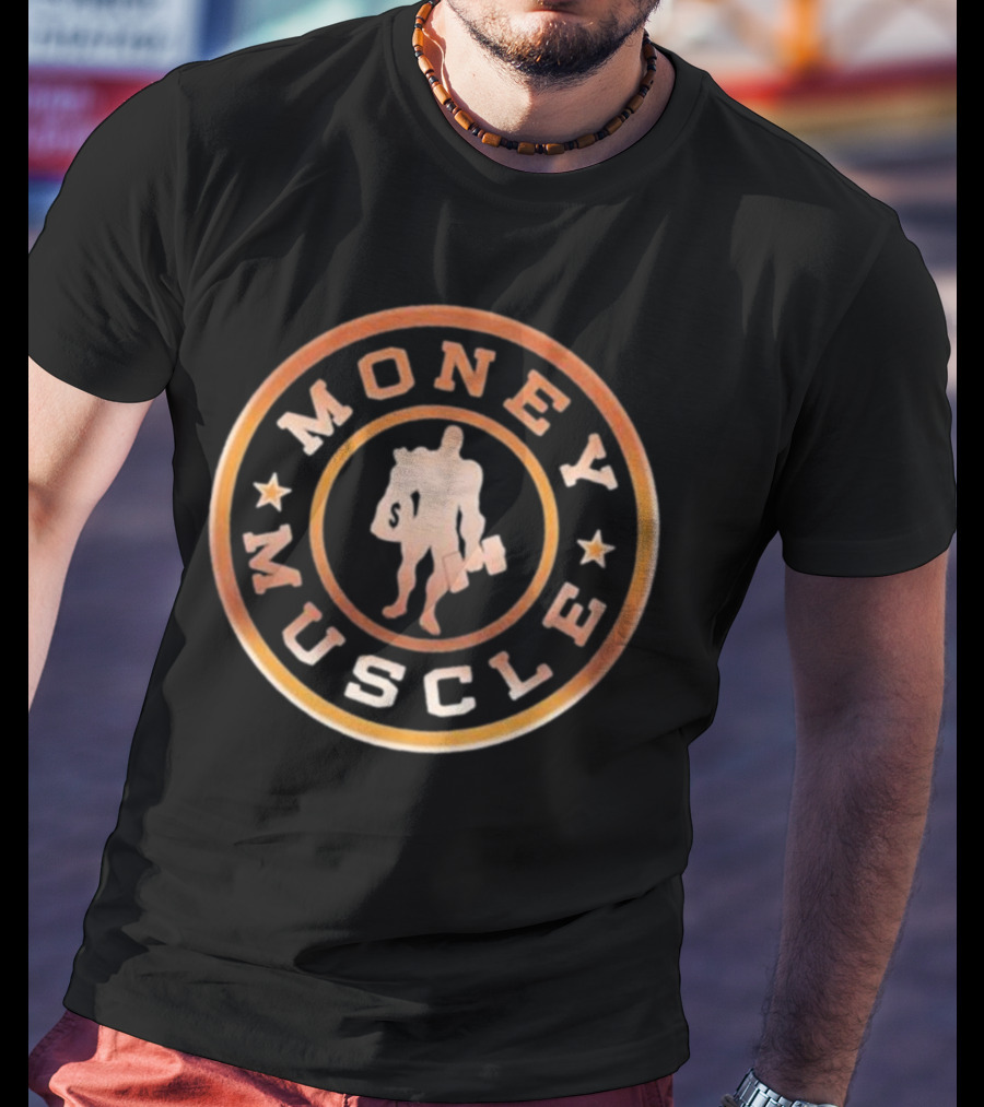 Money Muscle Dollar Sign Bodybuilder T-Shirt
