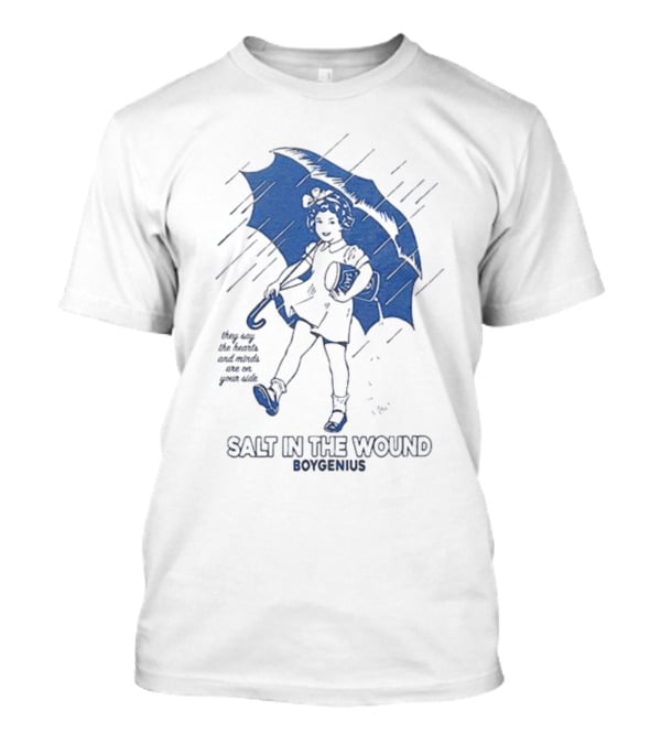Salt In The Wound Boygenius They Say The Hearts And Minds Are On Your Side Silhouette Umbrella T-Shirt