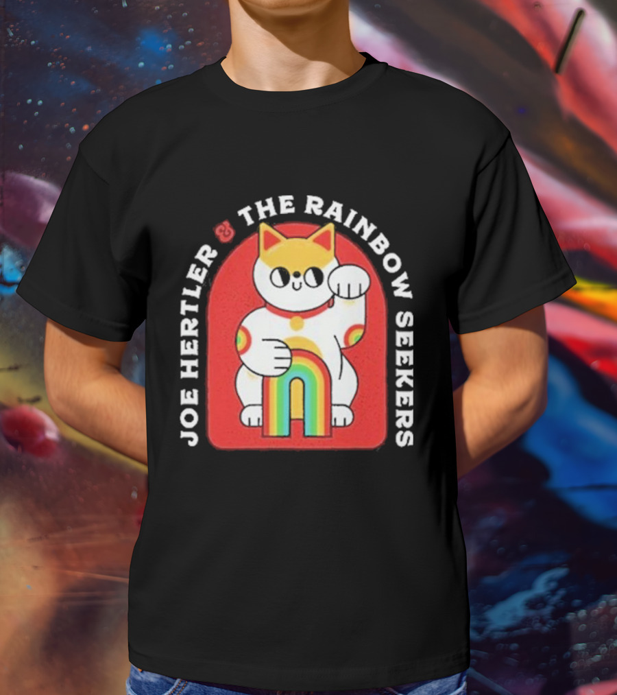 JOE HERTLER AND THE RAINBOW SEEKERS LUCKY CAT T-Shirt