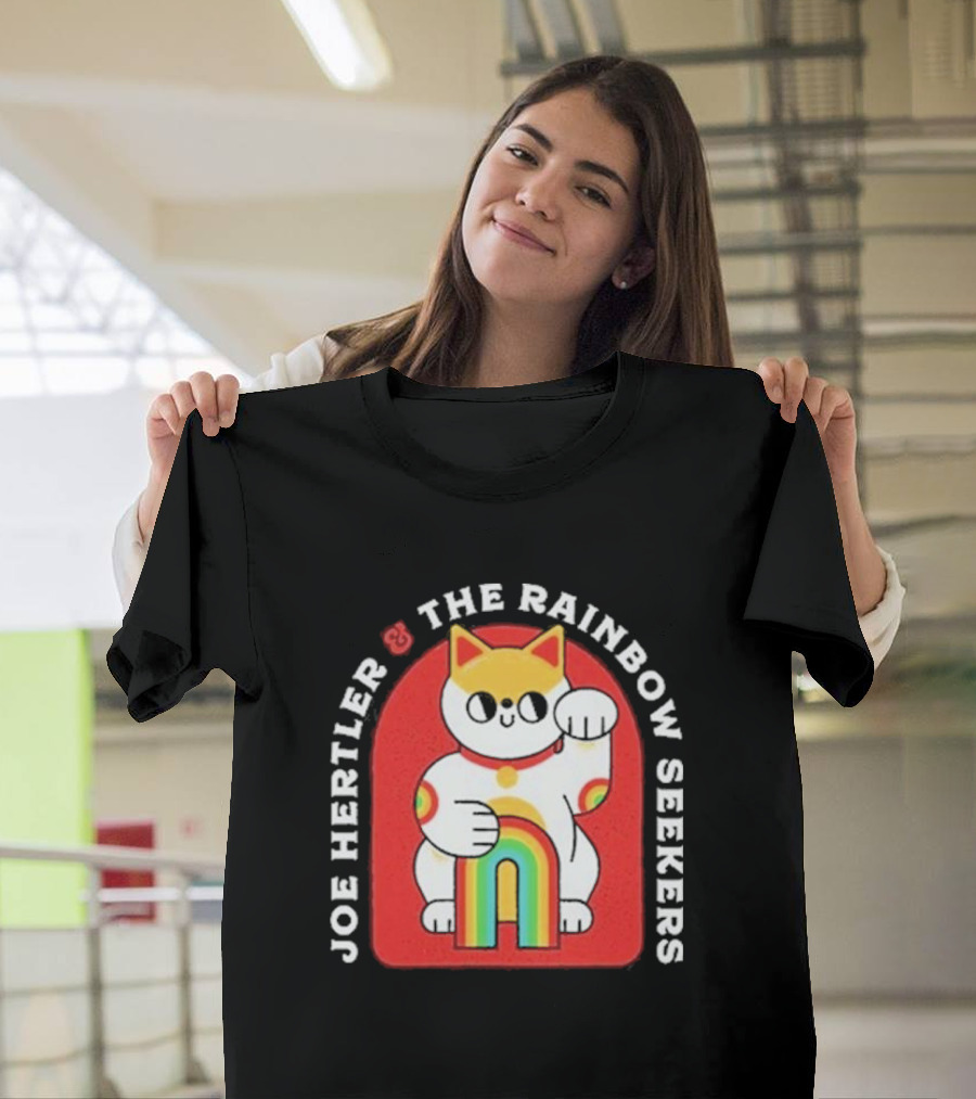 JOE HERTLER AND THE RAINBOW SEEKERS LUCKY CAT T-Shirt