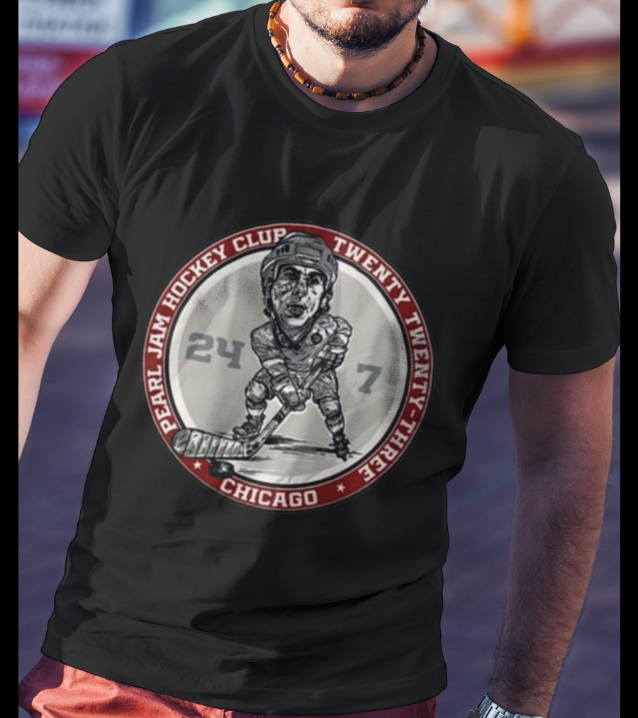 Pearl Jam Hockey Club Chicago Twenty Twenty-Three 24/7 T-Shirt