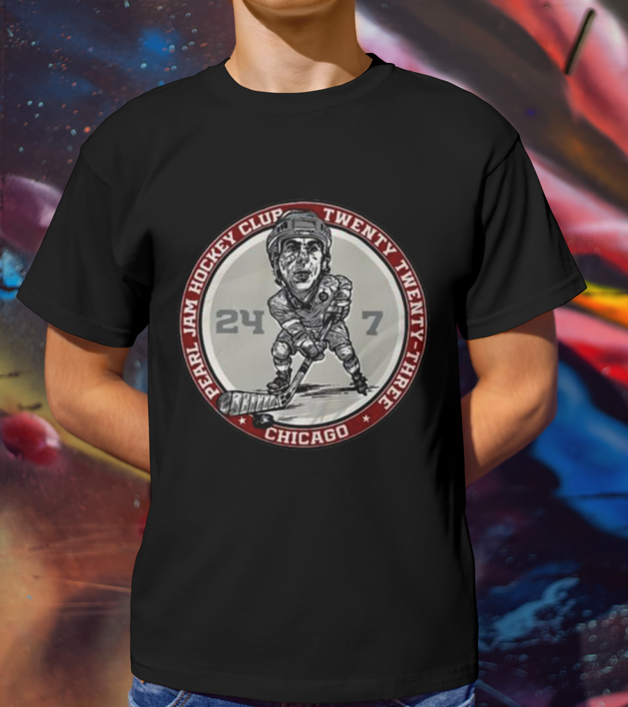 Pearl Jam Hockey Club Chicago Twenty Twenty-Three 24/7 T-Shirt