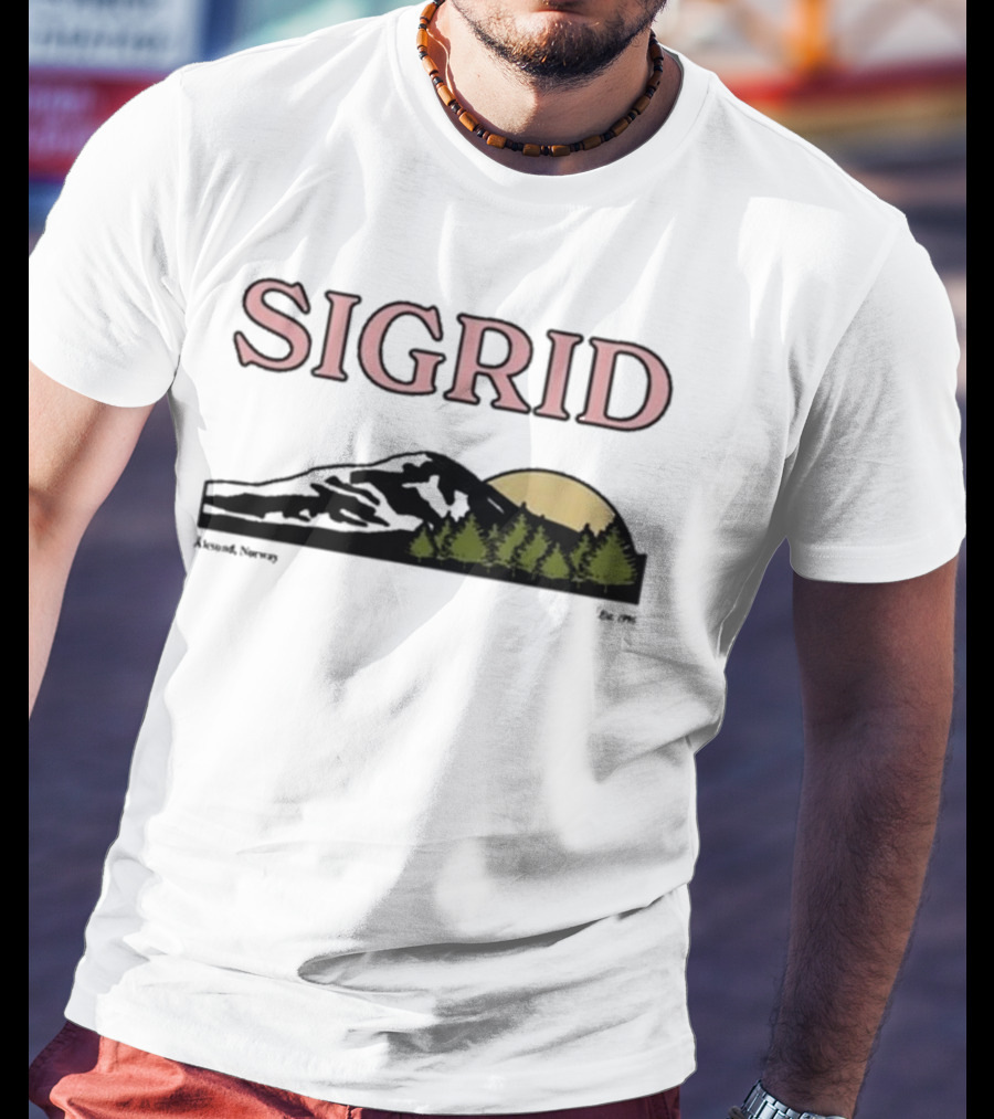 Sigrid Arendal Norway Mountain Sunset 1996 T-Shirt