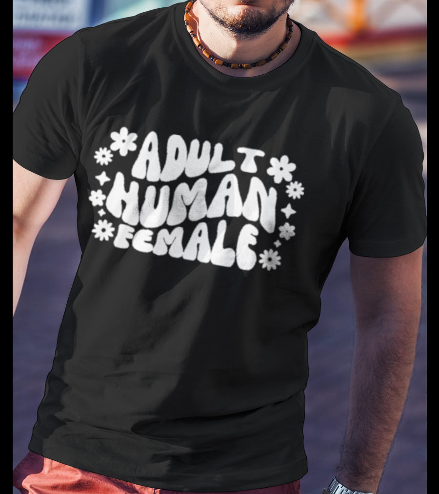 Adult Human Female Flower T-Shirt