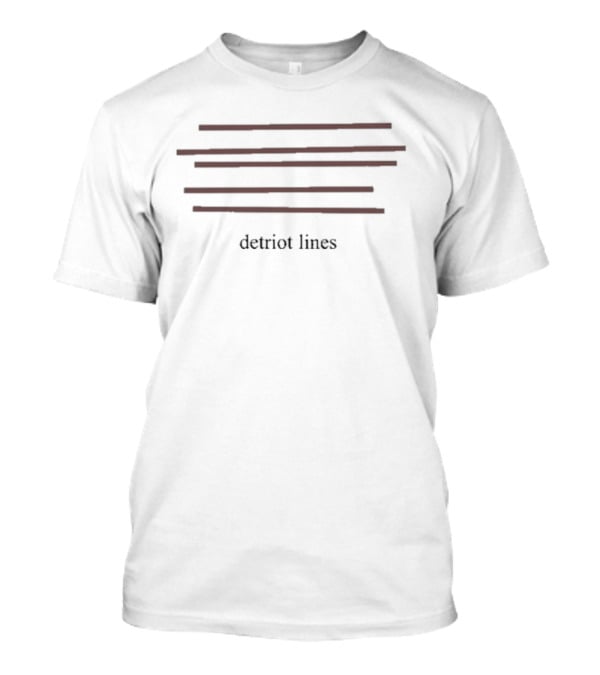 Detriot Lines Limited Classic Red Horizontal Stripes T-Shirt