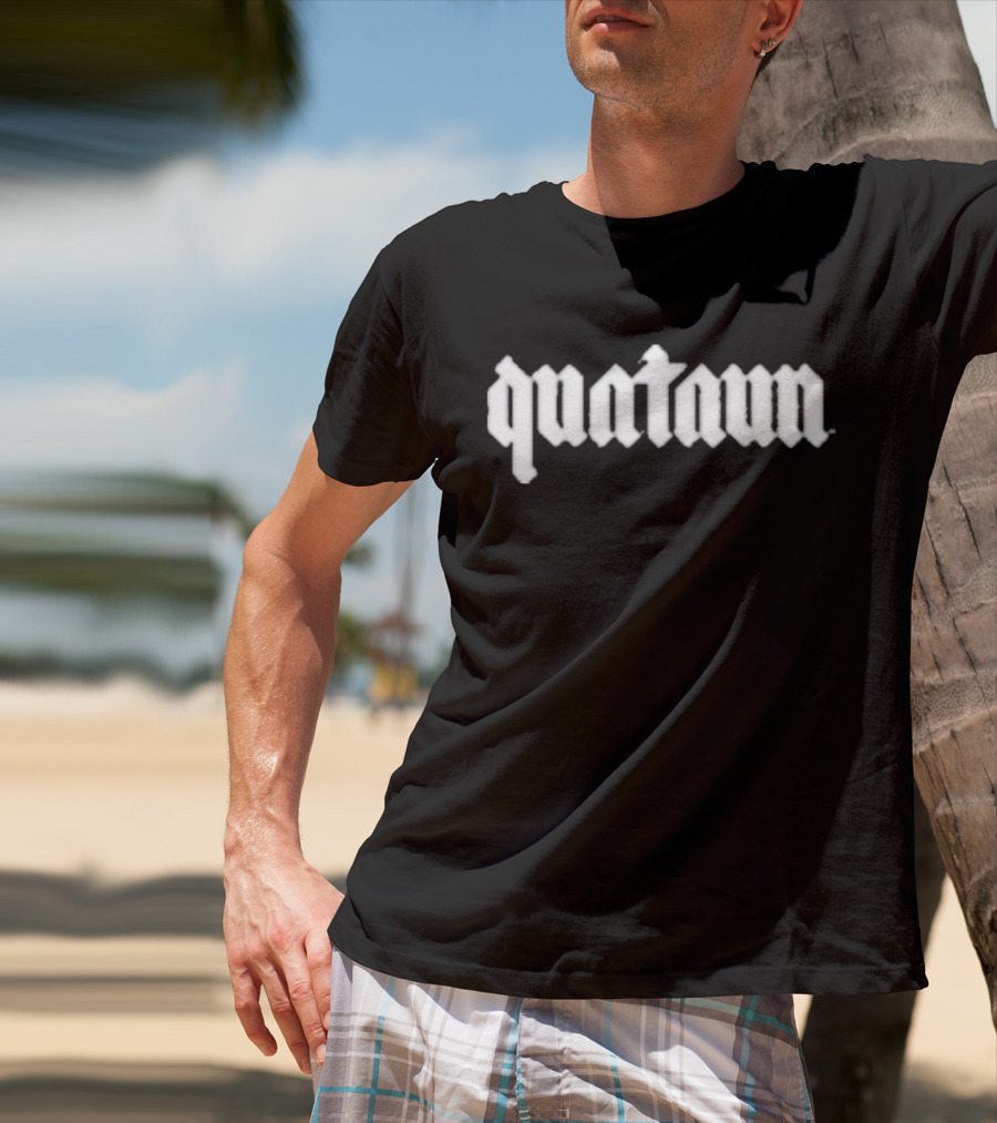Quataun Hazem Quataun Gothic Text T-Shirt