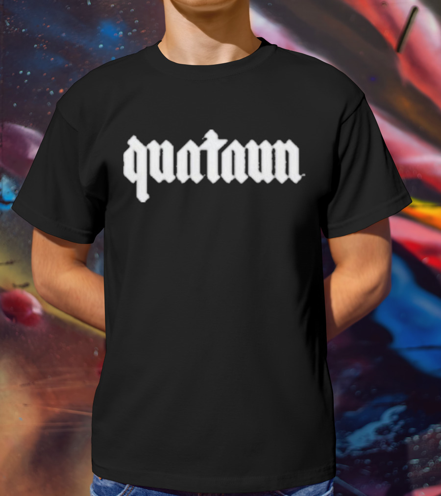 Quataun Hazem Quataun Gothic Text T-Shirt
