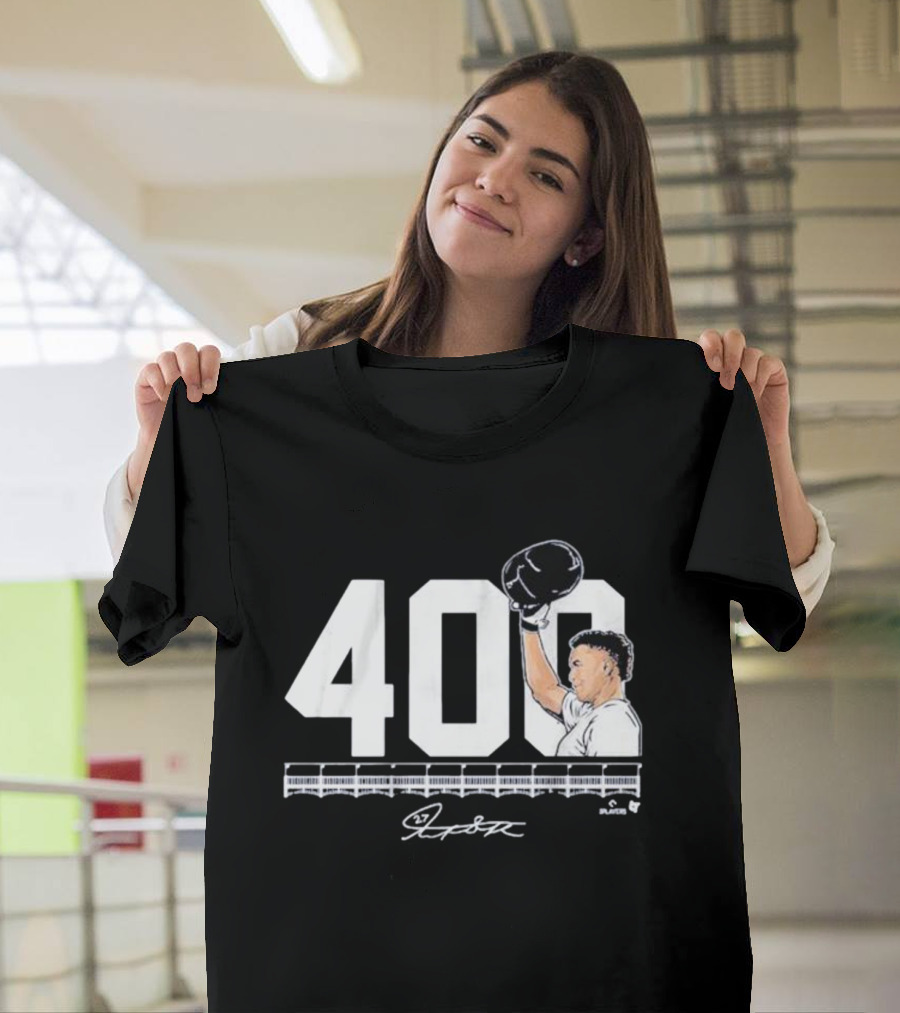 Giancarlo Stanton 400 New York Yankees Players Signature T-Shirt