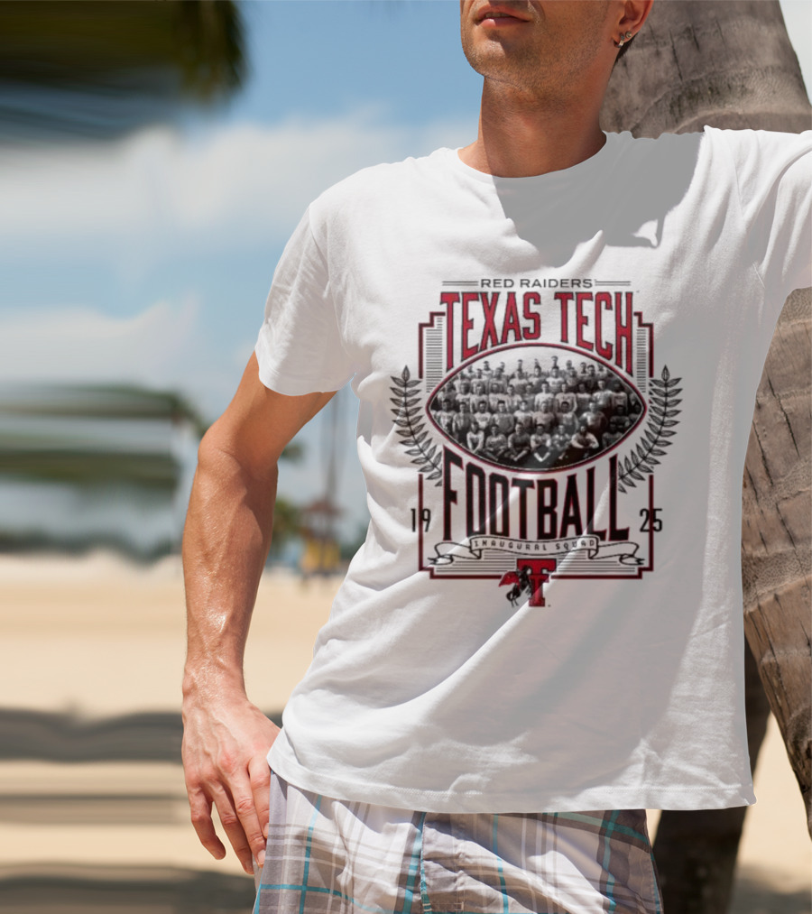 Red Raider Texas Tech Football 1925 Team Photo T-Shirt