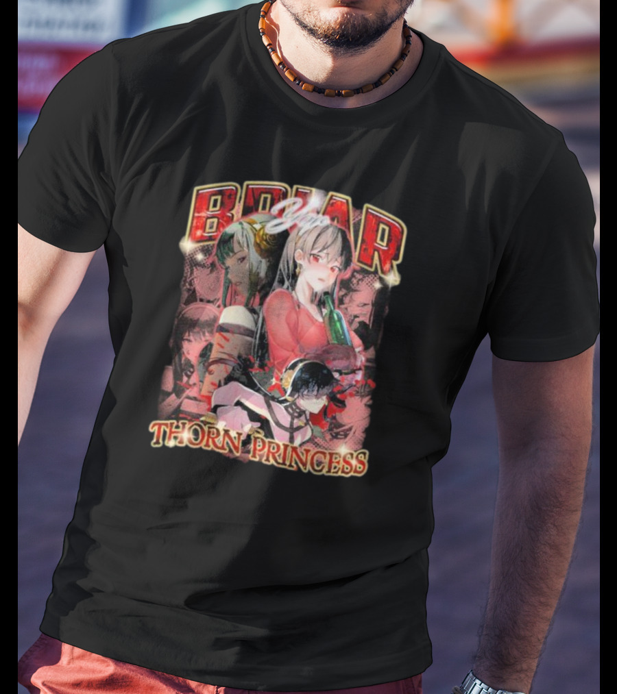 Briar Yor Thorn Princess Anime Characters Collage T-Shirt