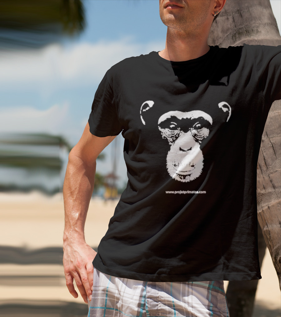 Projetprimates Nouveau Www.projetprimates.com Chimpanzee Face T-Shirt