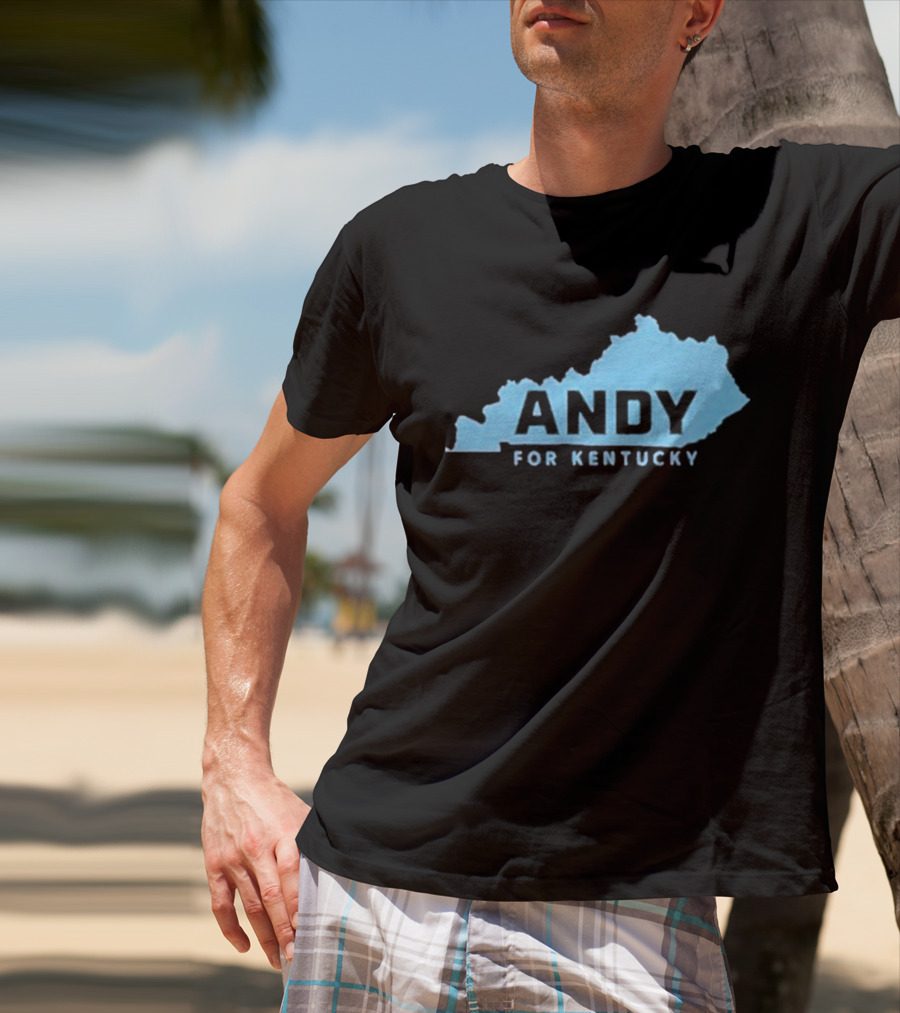 Andy For Kentucky Blue Map Campaign T-Shirt