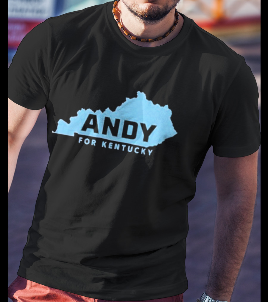 Andy For Kentucky Blue Map Campaign T-Shirt