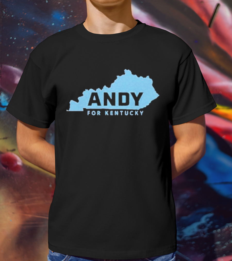 Andy For Kentucky Blue Map Campaign T-Shirt