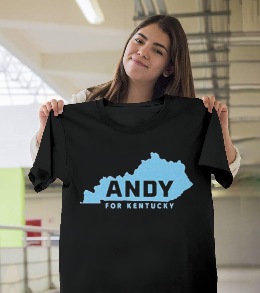 Andy For Kentucky Blue Map Campaign T-Shirt