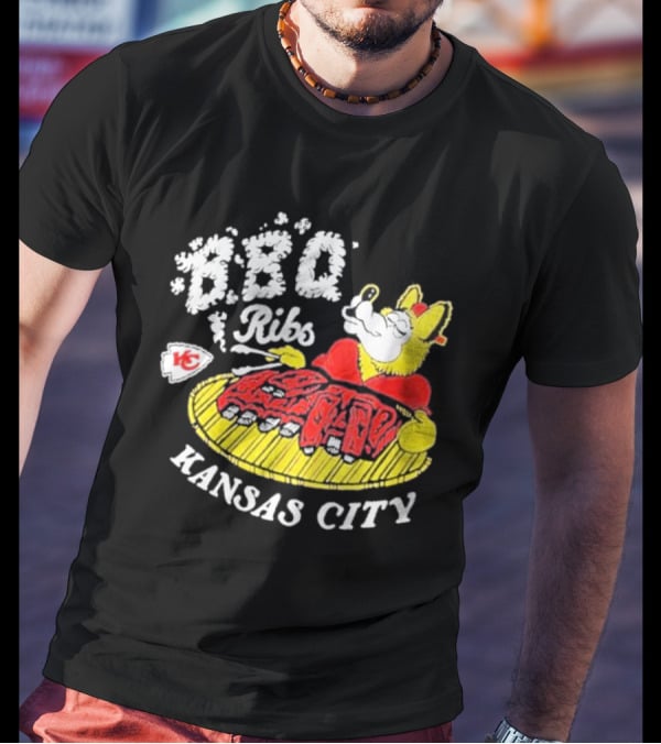 BBQ Ribs Kansas City Chiefs BBQ Dog Kansas City T-Shirt