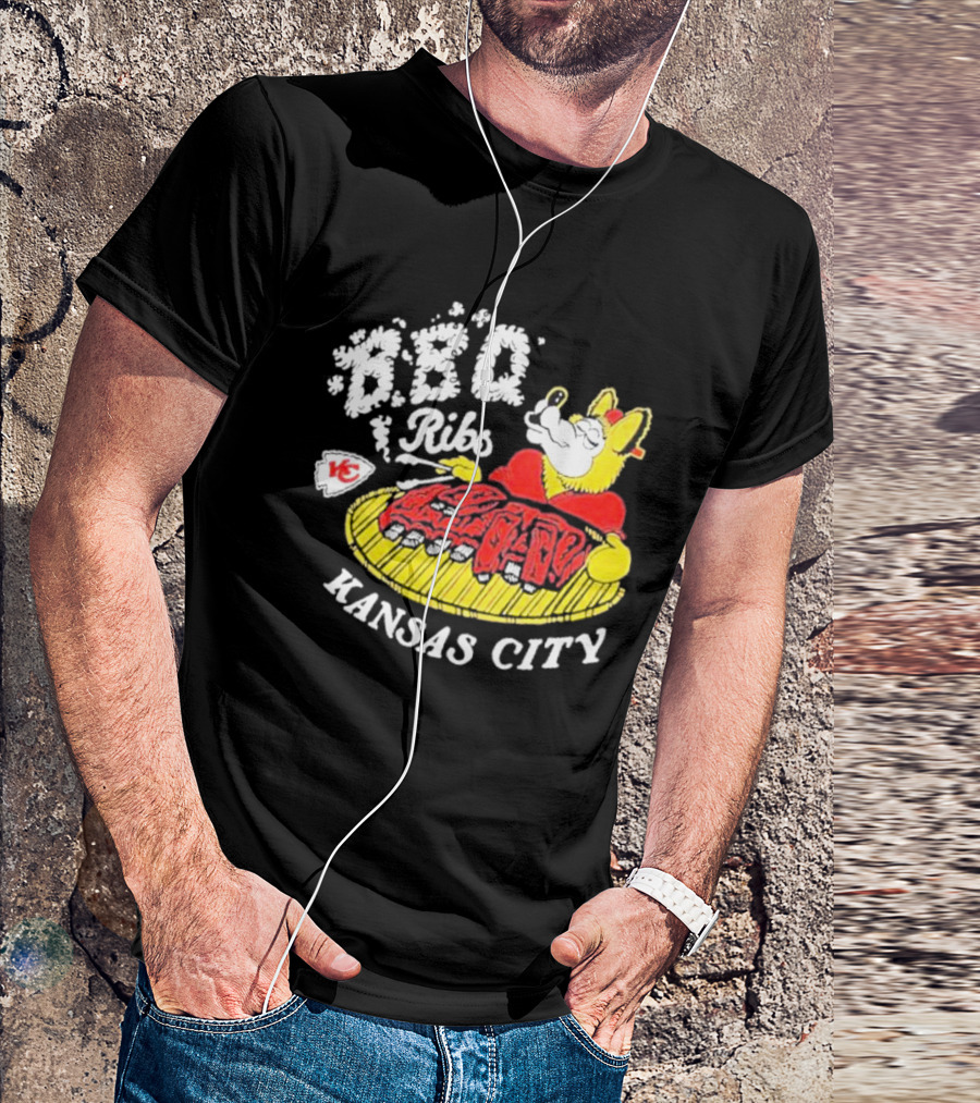 BBQ Ribs Kansas City Chiefs BBQ Dog Kansas City T-Shirt