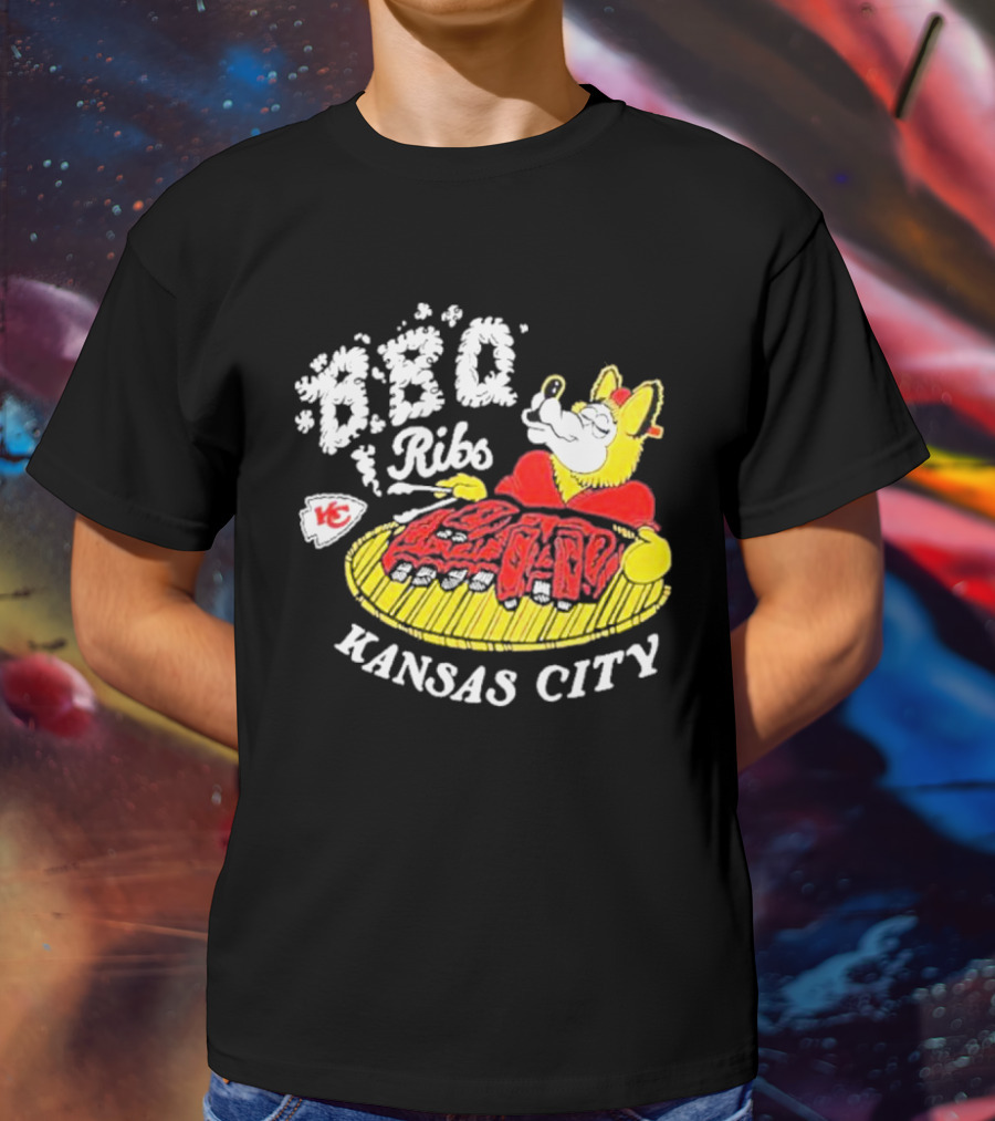 BBQ Ribs Kansas City Chiefs BBQ Dog Kansas City T-Shirt