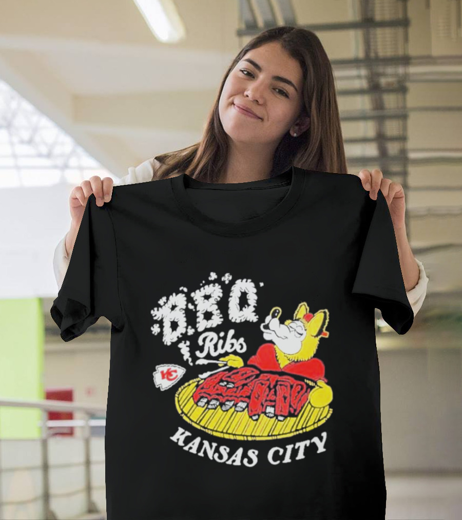 BBQ Ribs Kansas City Chiefs BBQ Dog Kansas City T-Shirt