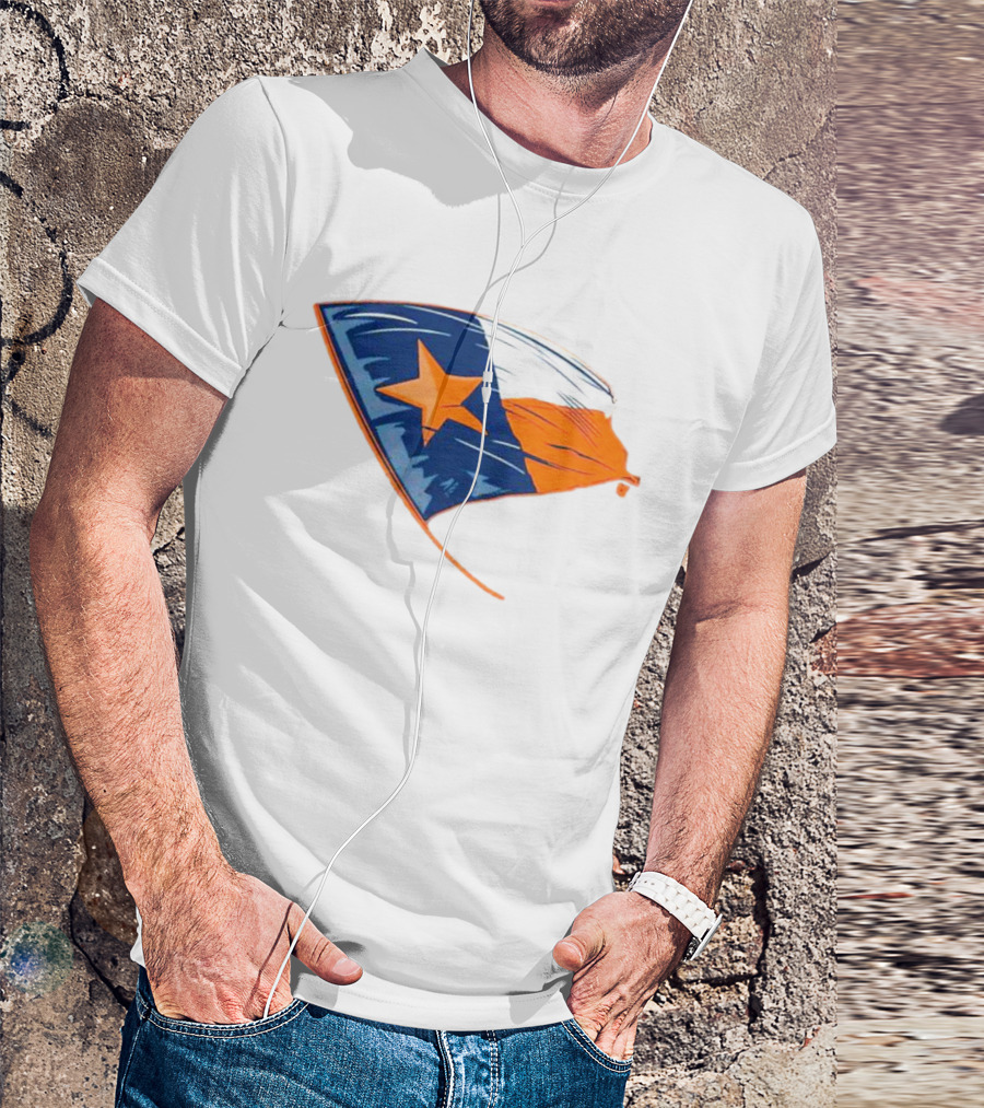 Houston State Flag Texas Colors And Star T-Shirt