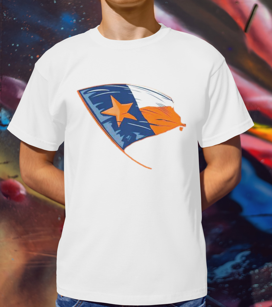 Houston State Flag Texas Colors And Star T-Shirt