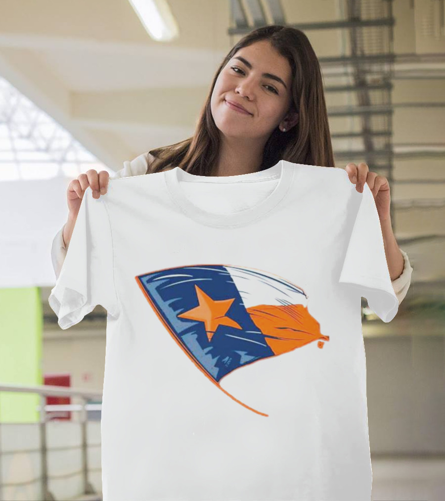 Houston State Flag Texas Colors And Star T-Shirt