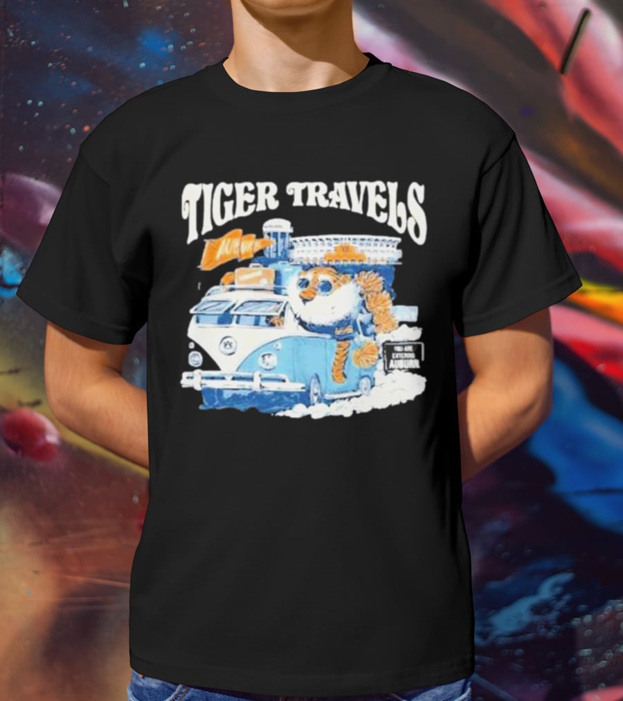 Tiger Travels Auburn Stadium Adventure T-Shirt
