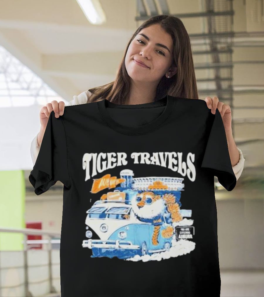 Tiger Travels Auburn Stadium Adventure T-Shirt