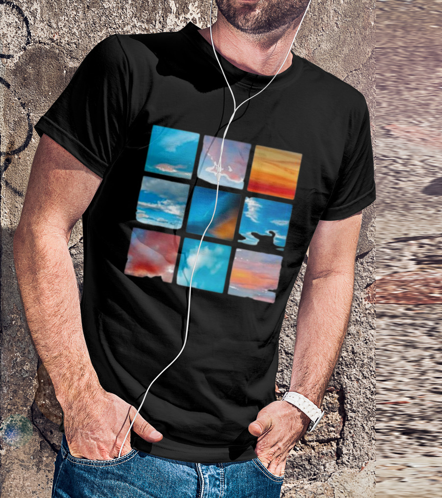 Sunsets And Skies Colorful Sky Panels T-Shirt