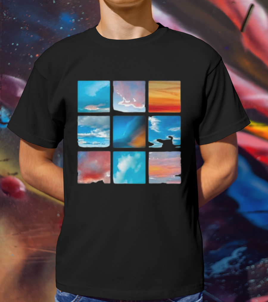 Sunsets And Skies Colorful Sky Panels T-Shirt