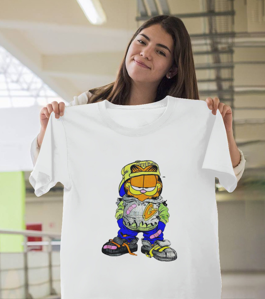 Garfield Hip Hop Street Style Hoodie Cap Sneakers T-Shirt