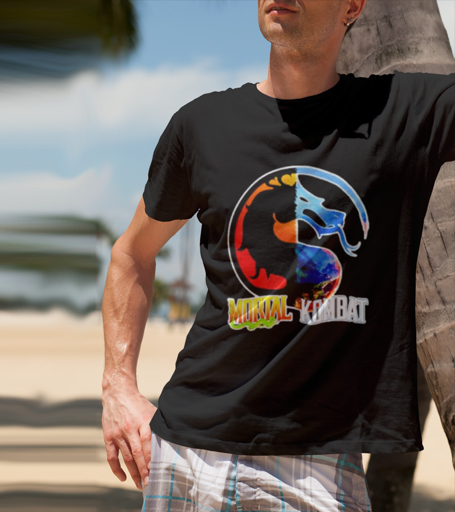 Mortal Kombat Dual-Color Dragon T-Shirt