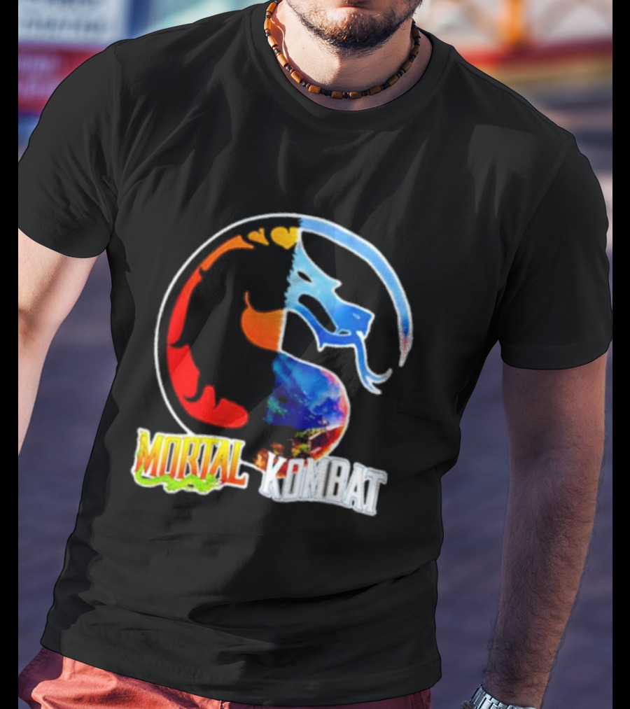 Mortal Kombat Dual-Color Dragon T-Shirt