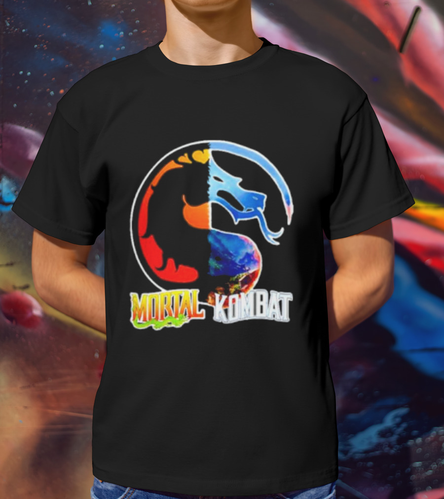 Mortal Kombat Dual-Color Dragon T-Shirt