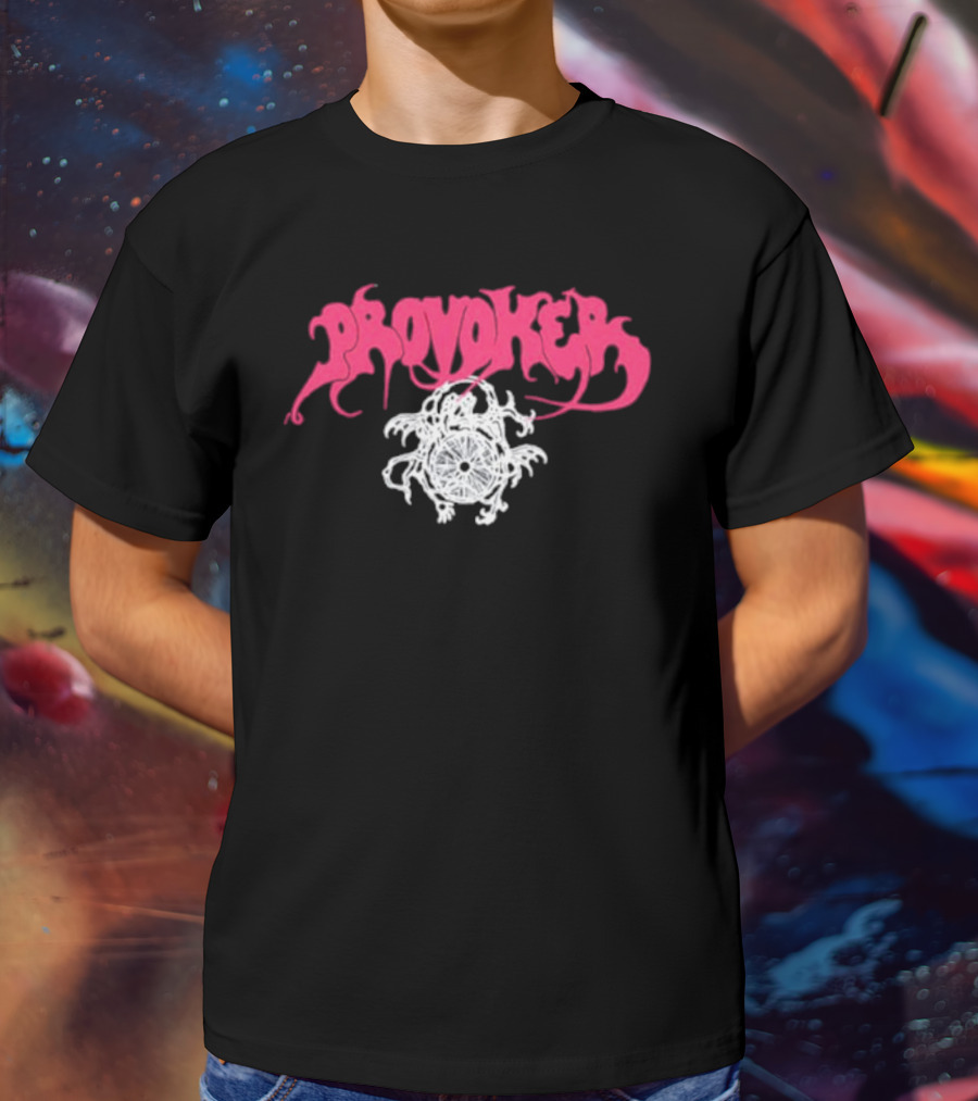 Provoker Demon Compass Wheel Emblem T-Shirt