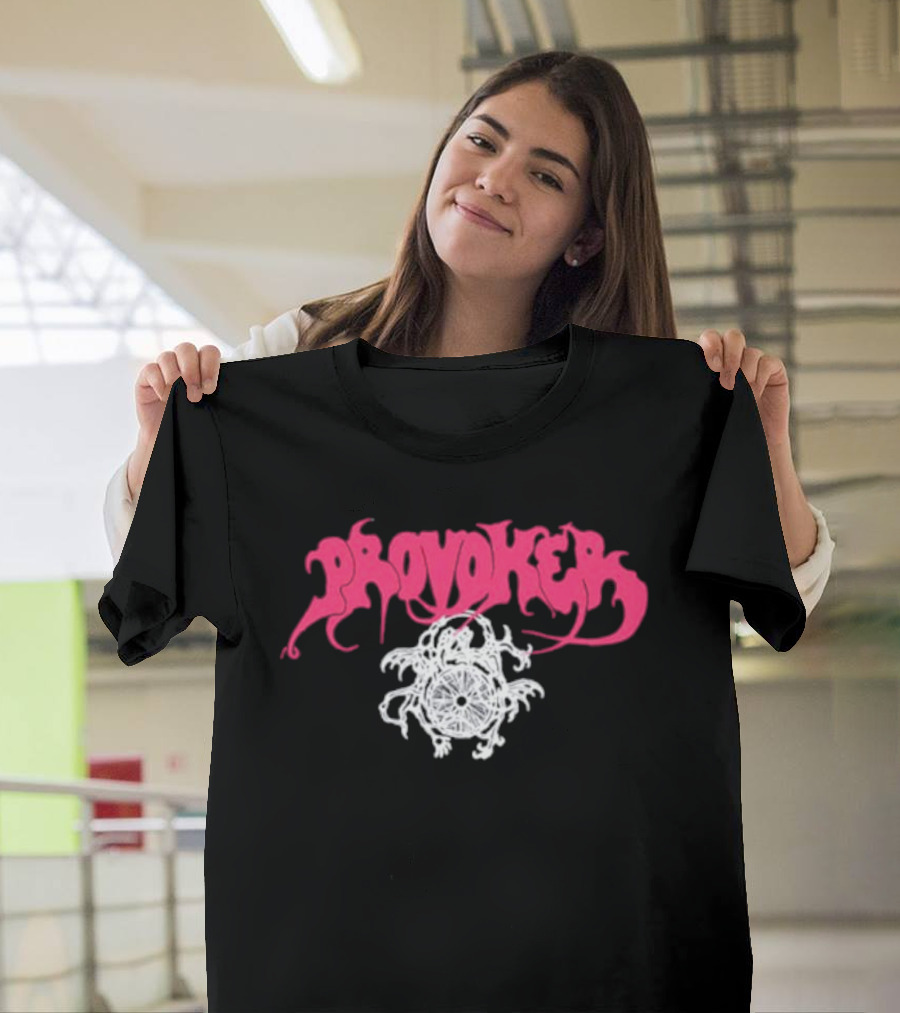 Provoker Demon Compass Wheel Emblem T-Shirt