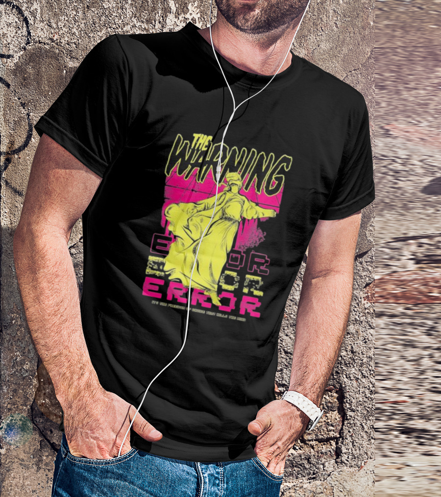 The Warning Error Freedom Of Choice Kills Mind Statue Neon Graffiti T-Shirt