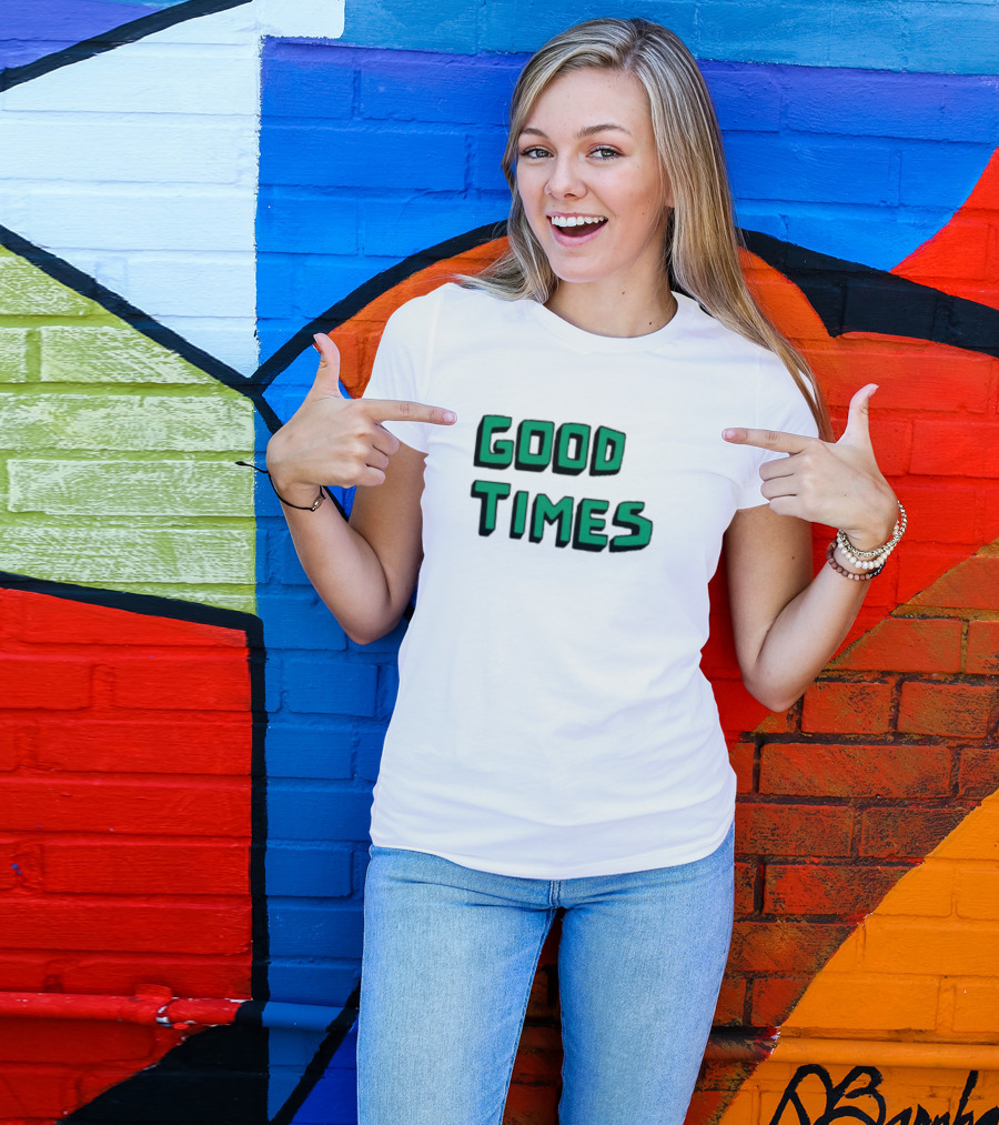 Good Times Bella Freud Black Shirt Fashion T-Shirt