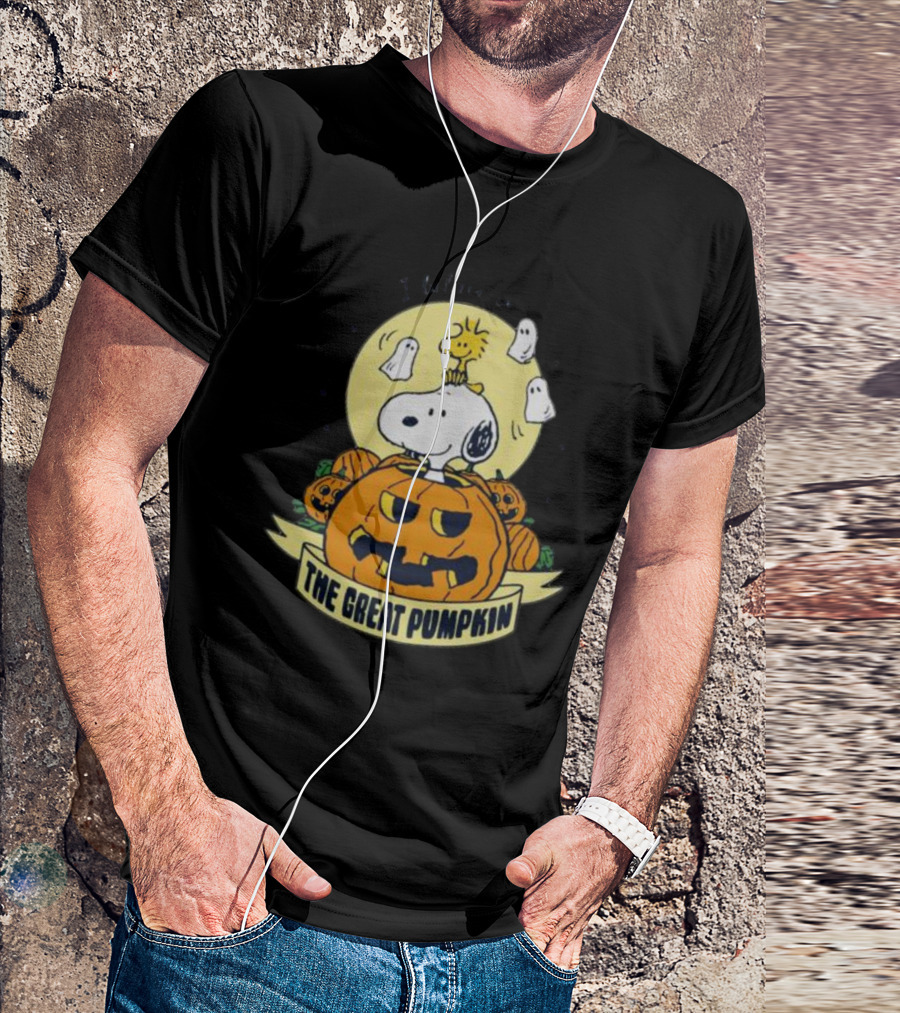 Snoopy And Woodstock I Believe In The Great Pumpkin Halloween Peanuts T-Shirt
