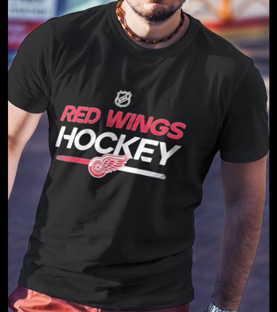 Detroit Red Wings NHL Red Wings Hockey Authentic Pro Primary Replen T-Shirt