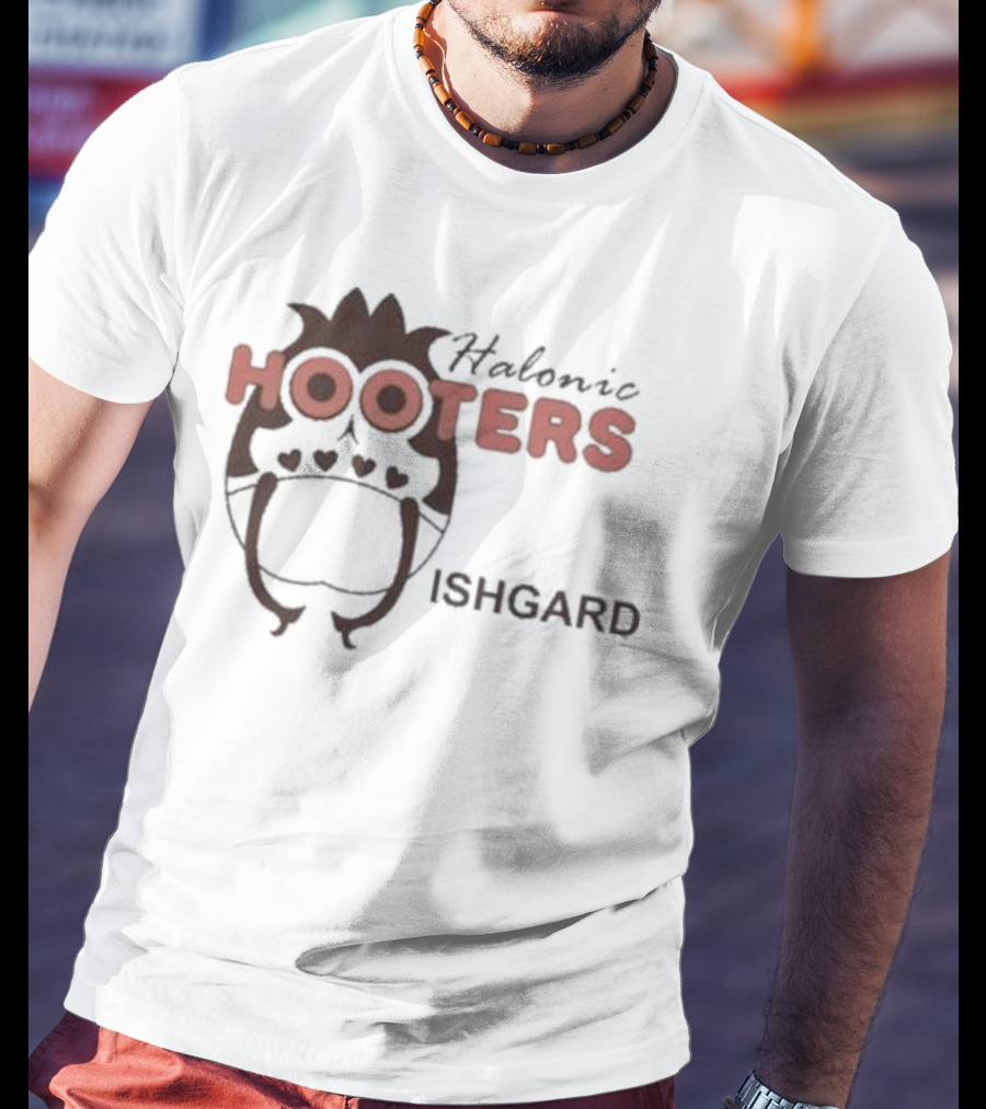 Gail Halonic Hooters Ishgard Gaming Crossover Fandom T-Shirt