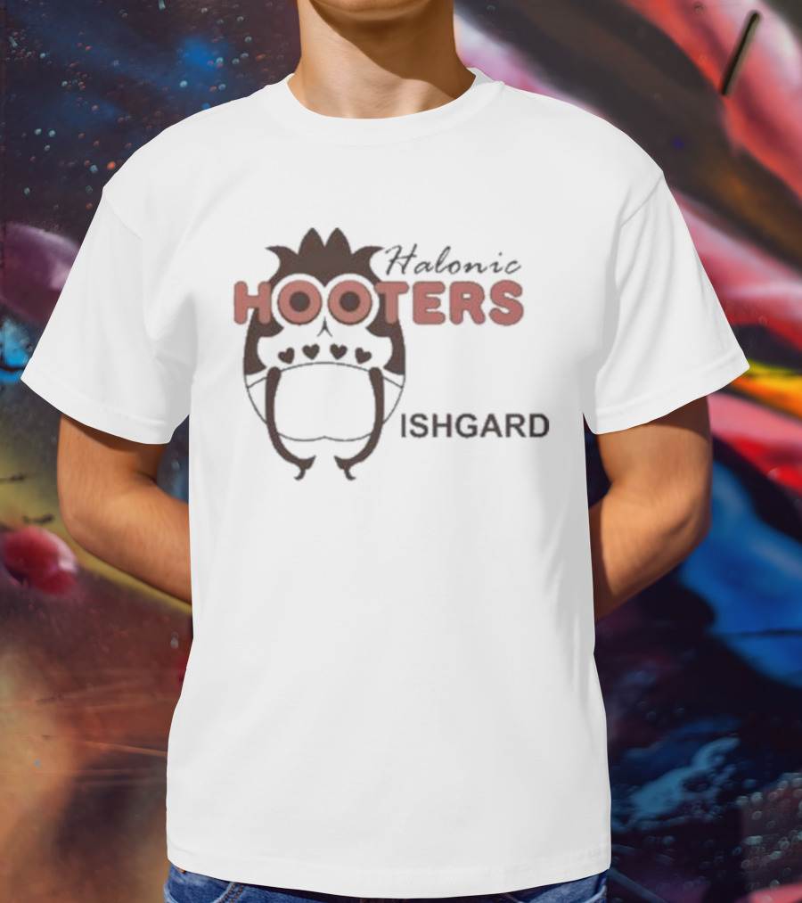 Gail Halonic Hooters Ishgard Gaming Crossover Fandom T-Shirt