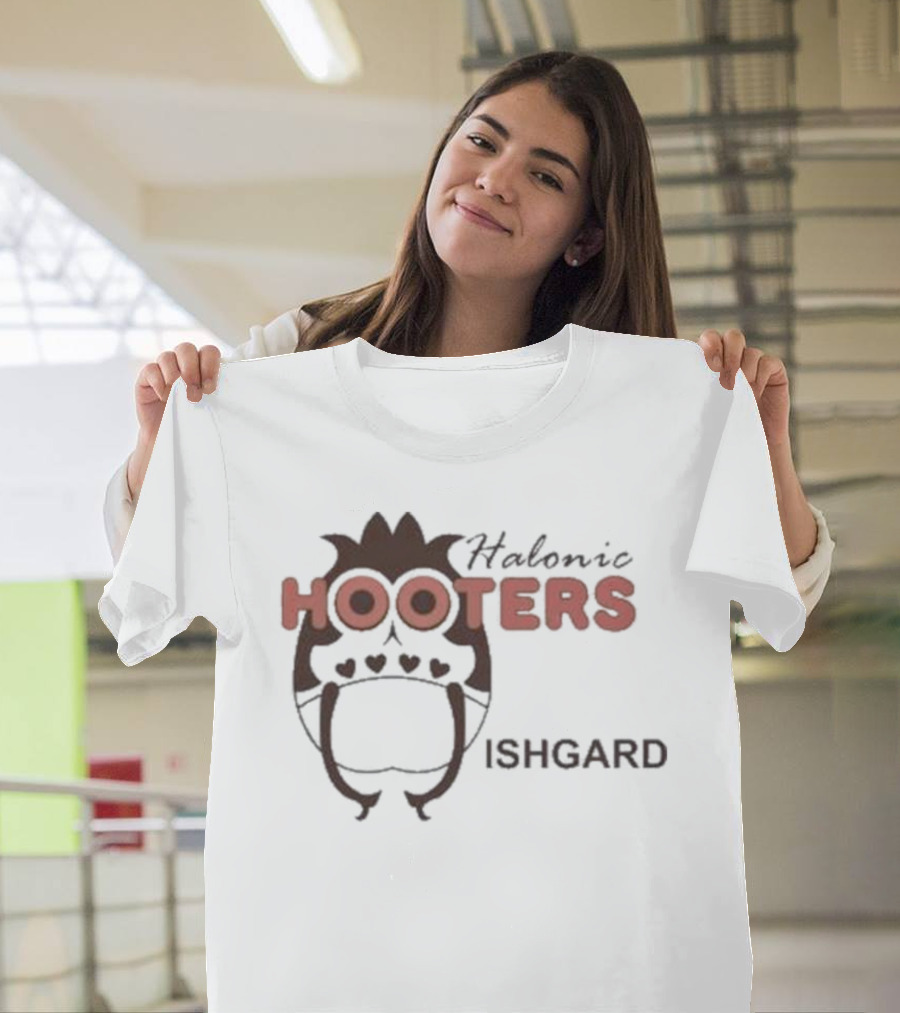 Gail Halonic Hooters Ishgard Gaming Crossover Fandom T-Shirt