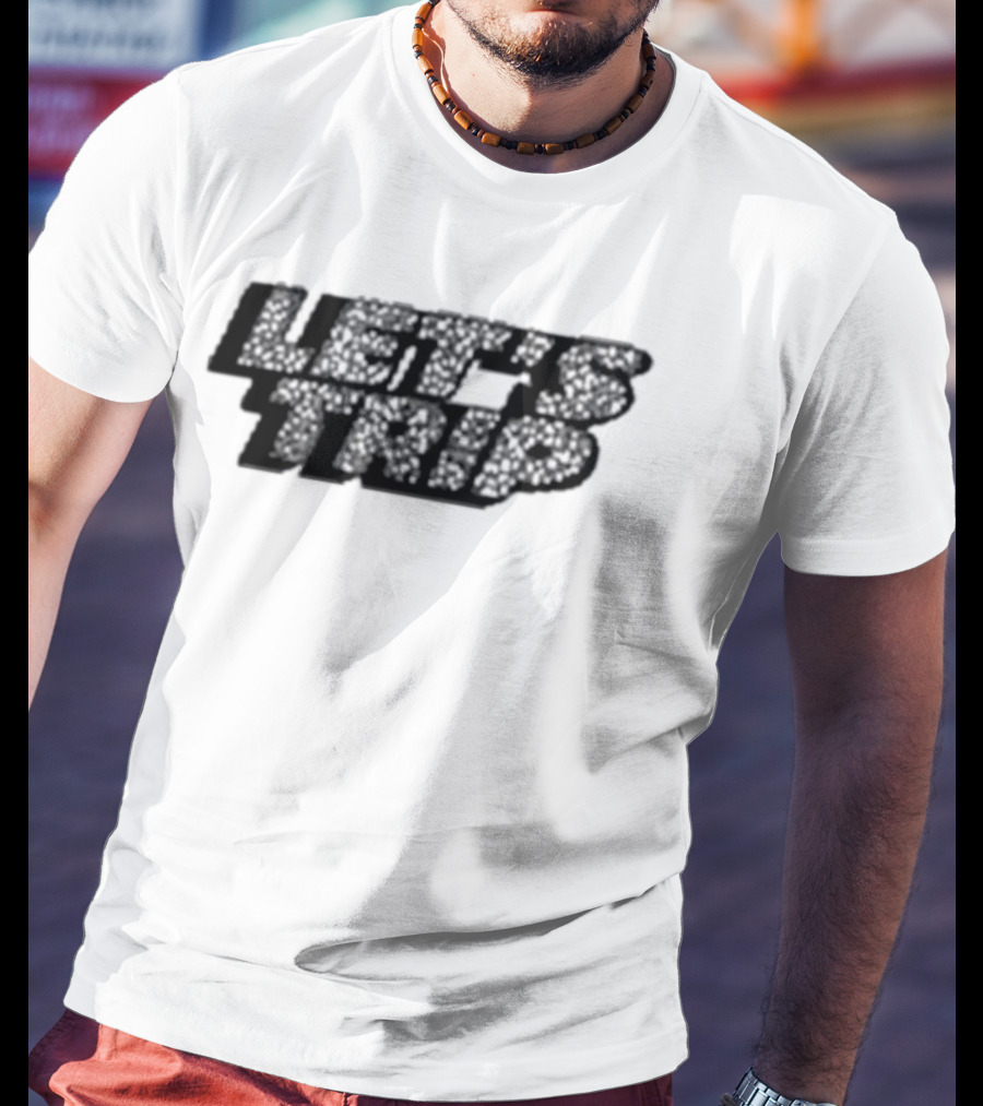 LET’S TRIP Floral Typography T-Shirt
