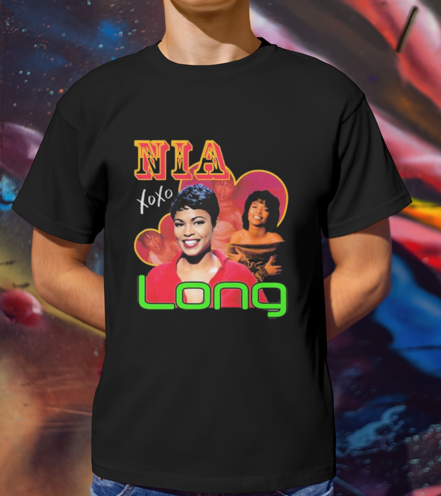 Nia Long Xoxo 90s Nostalgia Collage T-Shirt