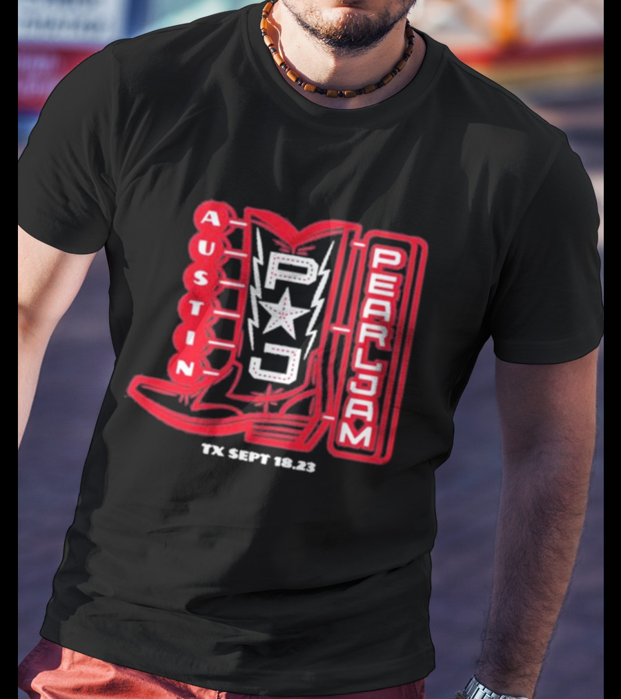 Austin Pearl Jam PJ Star TX Sept 18.23 T-Shirt