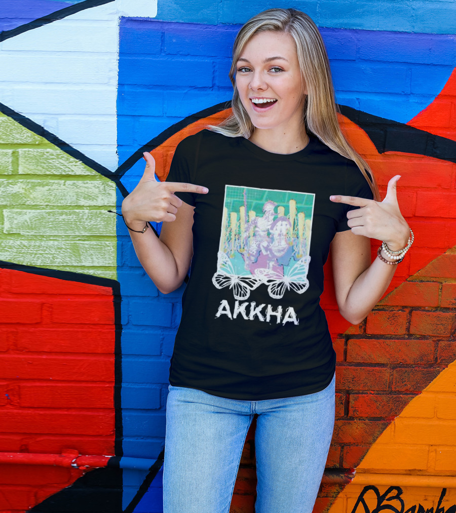 Akkha Warrior With Butterflies And Spartan T-Shirt