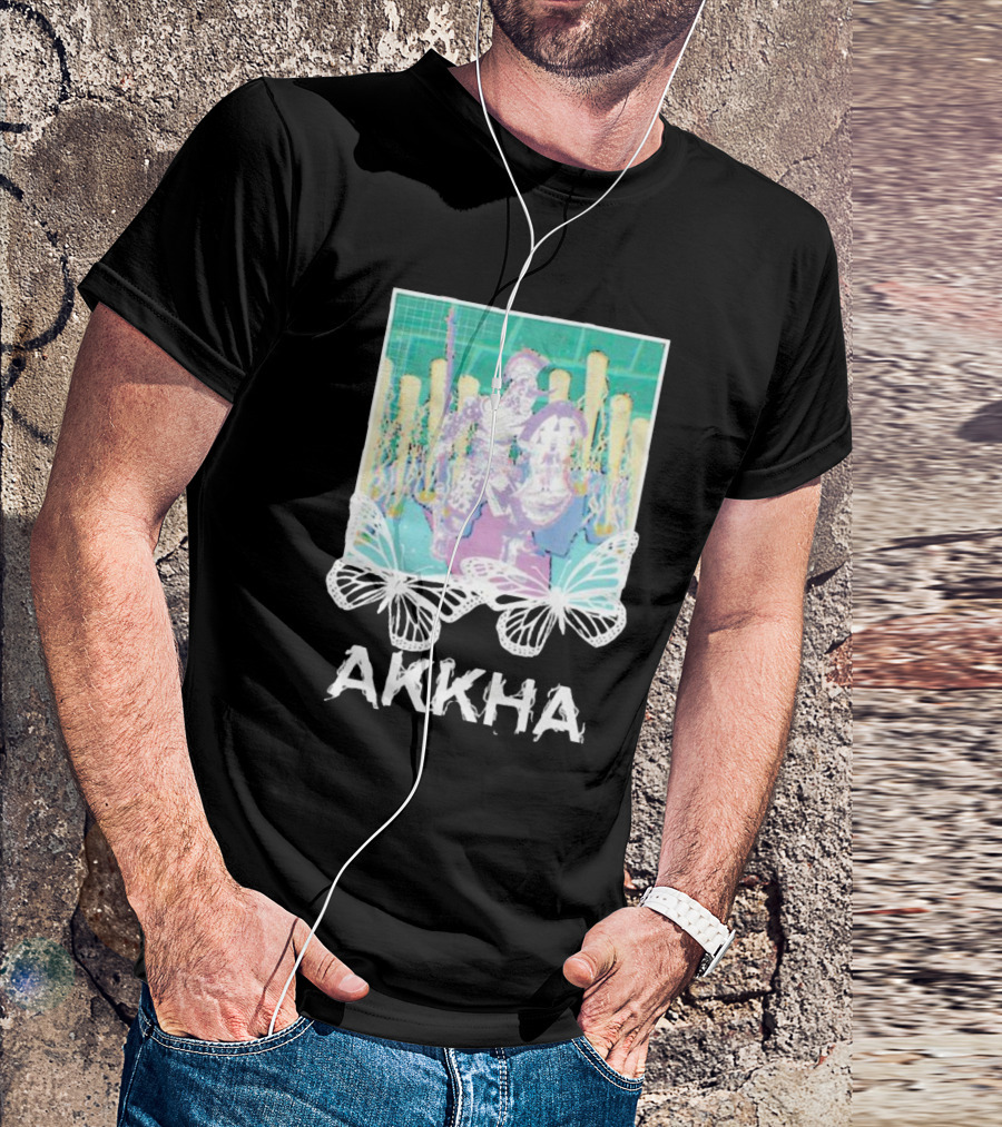 Akkha Warrior With Butterflies And Spartan T-Shirt