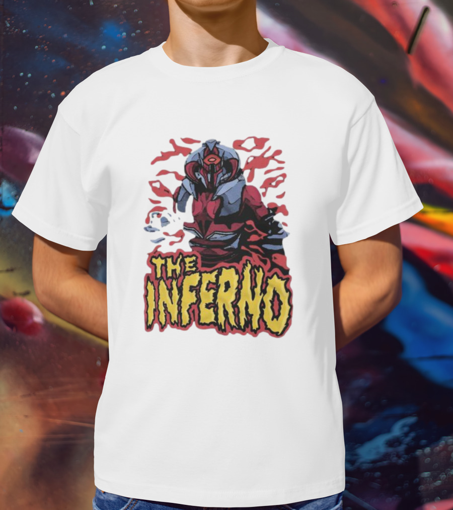 Zuk The Inferno Warrior With Fiery Background T-Shirt